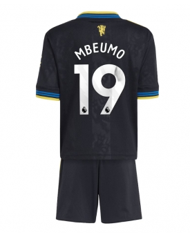 Manchester United Bryan Mbeumo #19 Maglia Gara Terza Repliche 2025-26 Bambino Maniche Corte